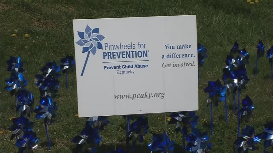 Pinwheels for Child Abuse Prevention Sign