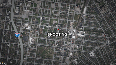 Map of shooting on E. Kentucky Street