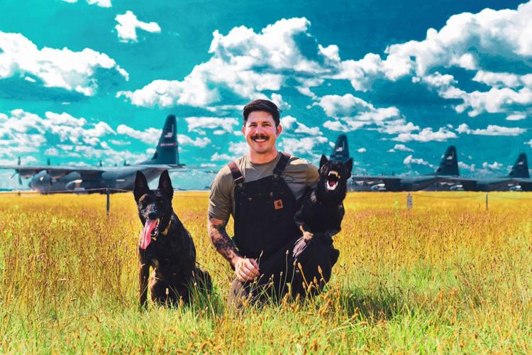 Kentucky Air National Guard Search and Rescue K-9 Callie, Pits and Sgt. Parsons