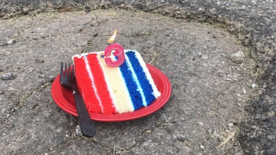 Pothole Birthday Cake