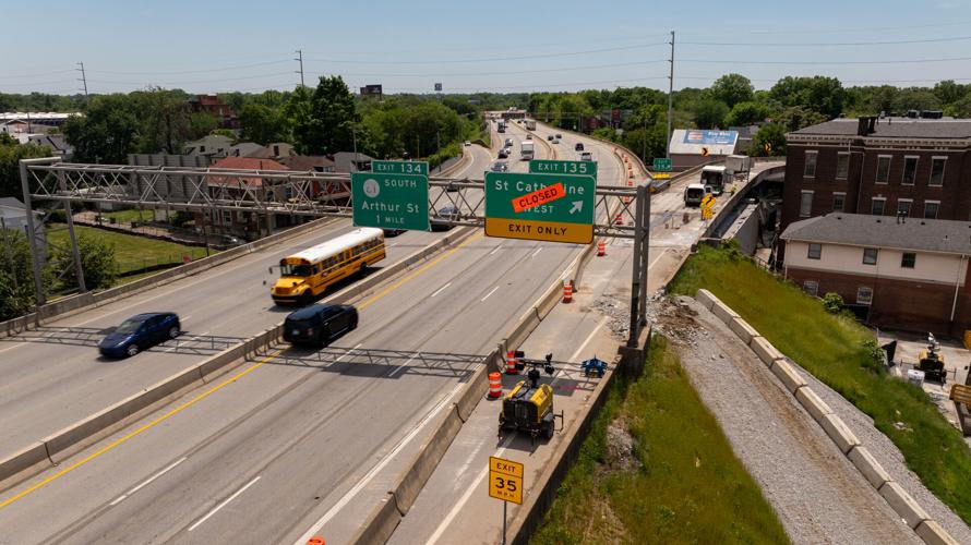 I-65 RAMP CLOSURES drone