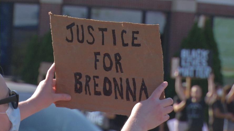 'Justice for Breonna' sign