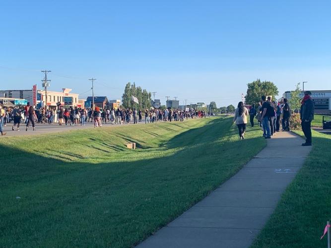 Protesters march down Hurstborne Parkway during Breonna Taylor rally 9/18/20