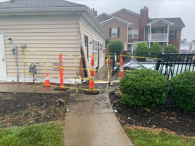 Swimming pool where shooting victim crashed his car on June 6, 2023