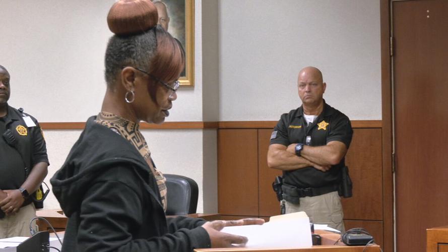 Dawn Brown speaks at sentencing hearing