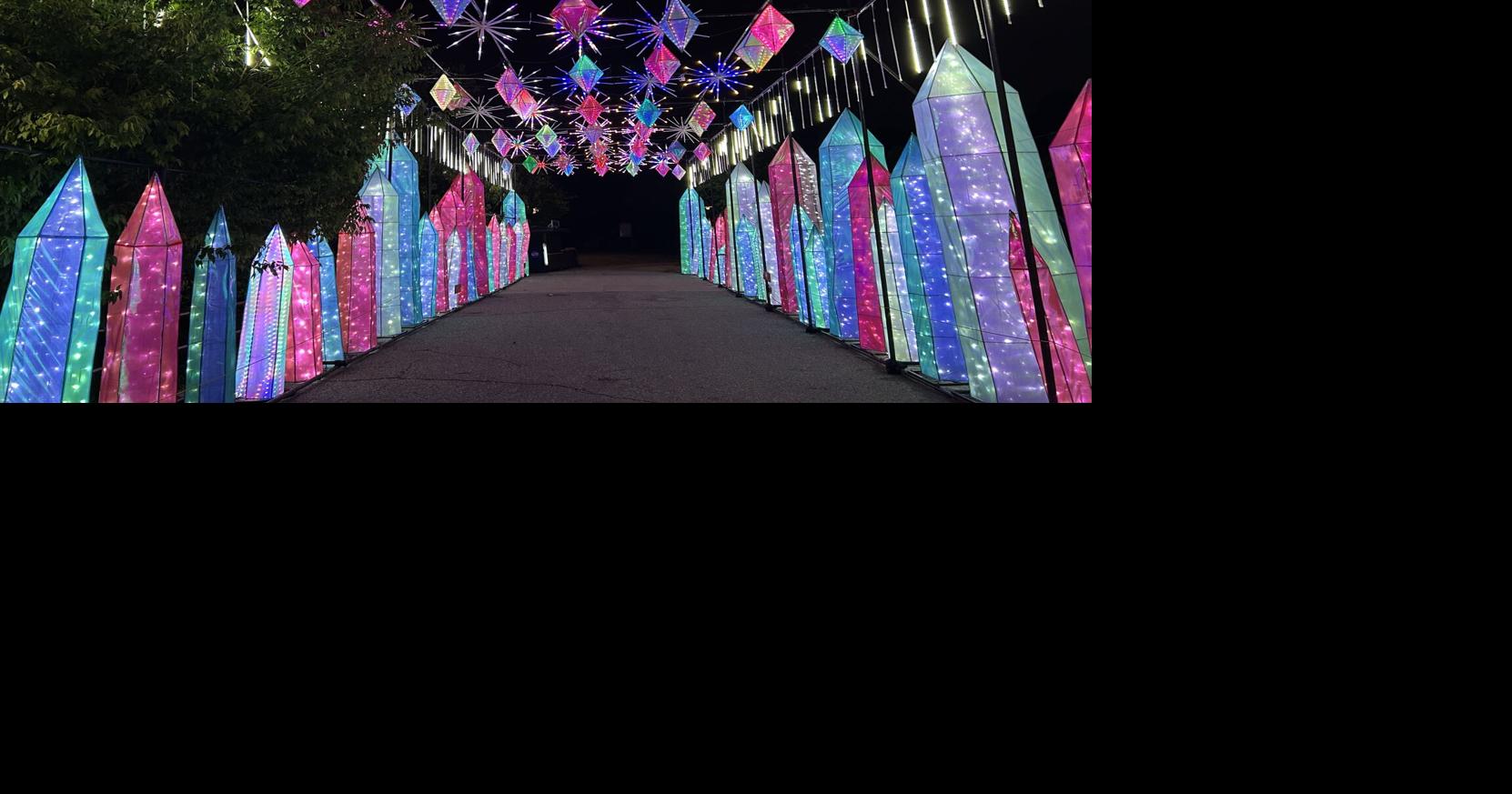 An ancient Chinese artform on display during Wild Lights at the Louisville Zoo