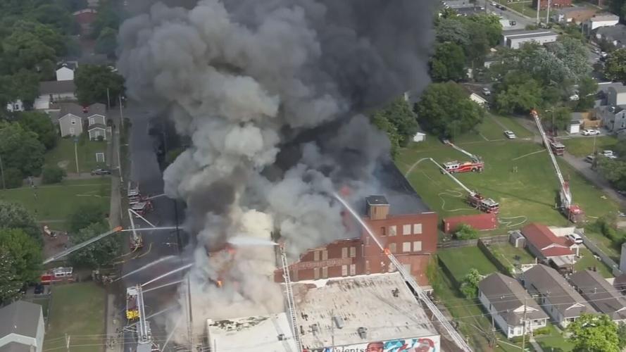 Black smoke from Louisville fire