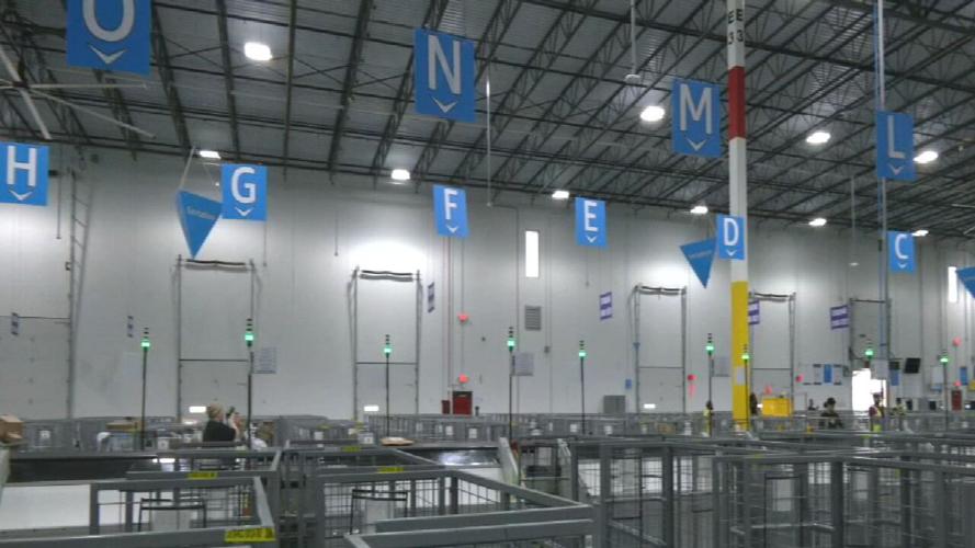 Amazon facility on Plantside Drive in Louisville, Kentucky