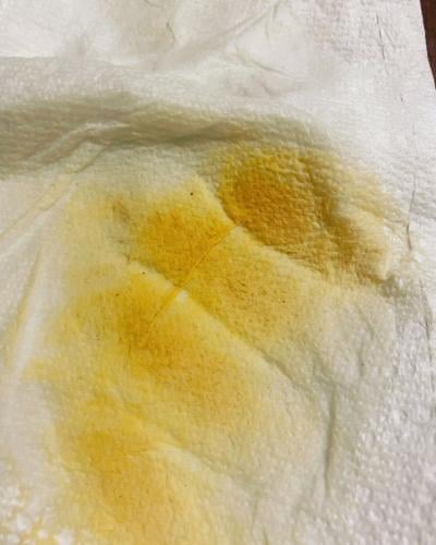 Bear spray wiped off