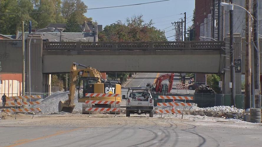 Construction on East Broadway (Oct. 2020)