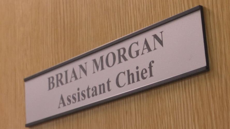 Brian Morgan's office at the Pleasure Ridge Park Fire Department