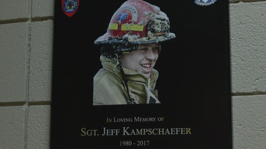 Sgt. Jeffrey Kampschaefer plaque
