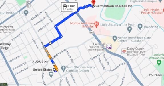 Germantown Baseball parade route 2024.JPG