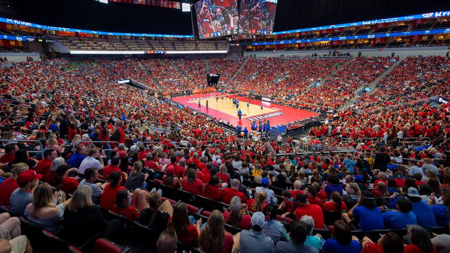 KFC Yum! Center. U of L-UK volleyball