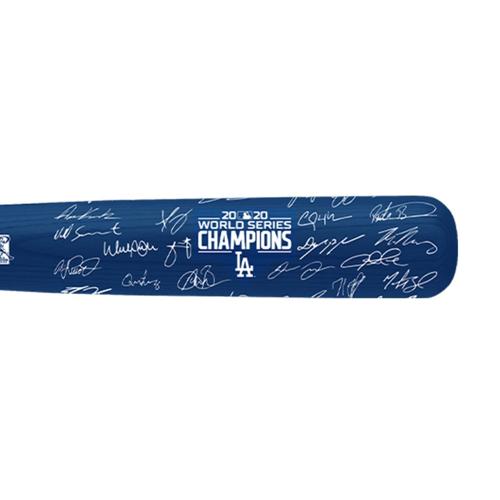 Dodgers Mini World Series Championship Souvenir Bat Closeup.jpg