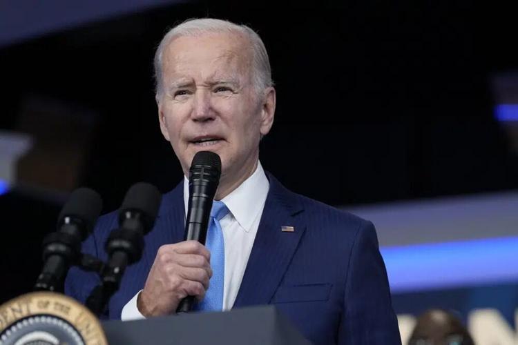 President Joe Biden speaks in the South Court Auditorium - AP FILE.jpg