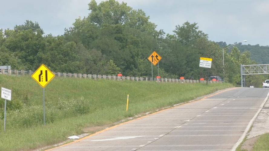 Ramp from Spring Street to I-64 West in New Albany