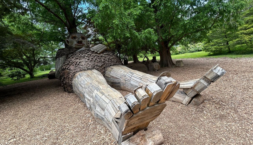 Mama Loumari giant sculpture at Bernheim Forest