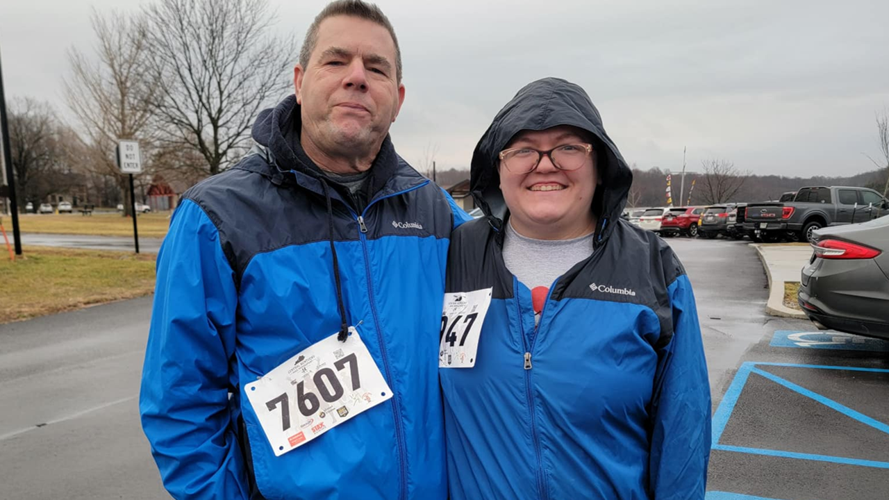 Heart transplant patient Duewy Scobee with his wife