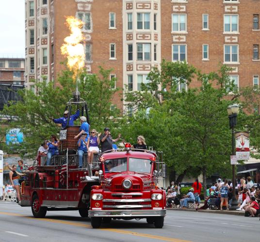 Flames ignite from fire truck.JPG