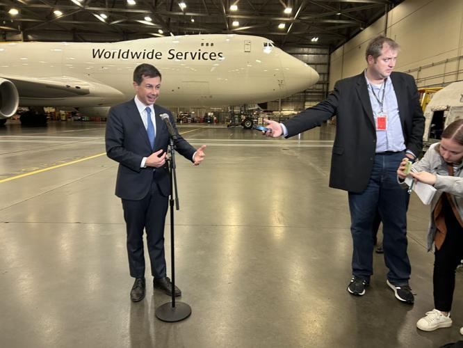 Buttigieg at UPS Worldport 2