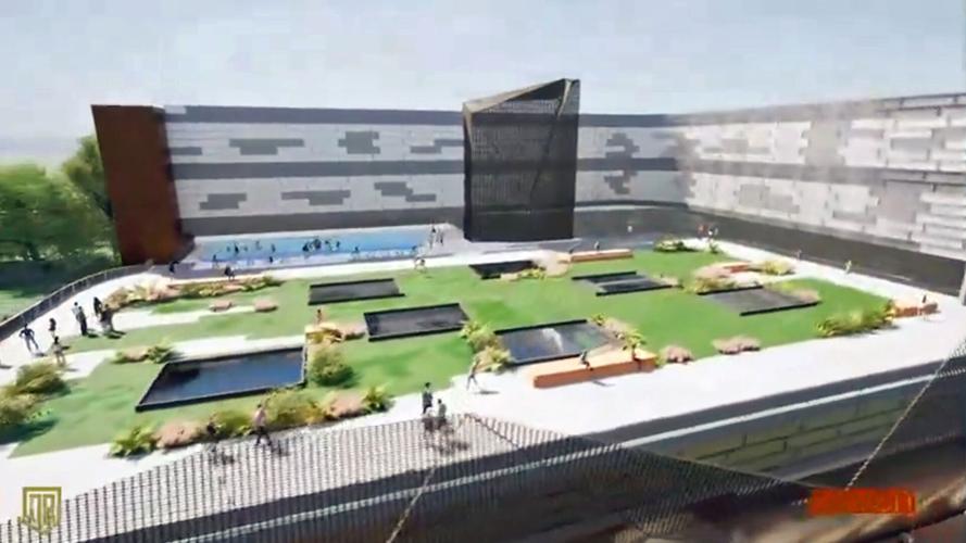 Renderings of the proposed Jamon Brown Foundation Empowerment Center