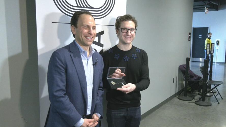 Mayor Craig Greenberg and Louisville Orchestra's Teddy Abrams - 2.23.24