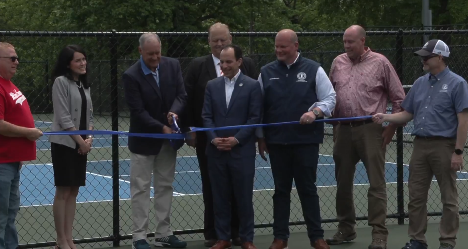 Ribbon cutting at Fern Creek Park courts - May 7, 2025.png