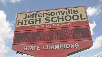 Jeffersonville High School sign