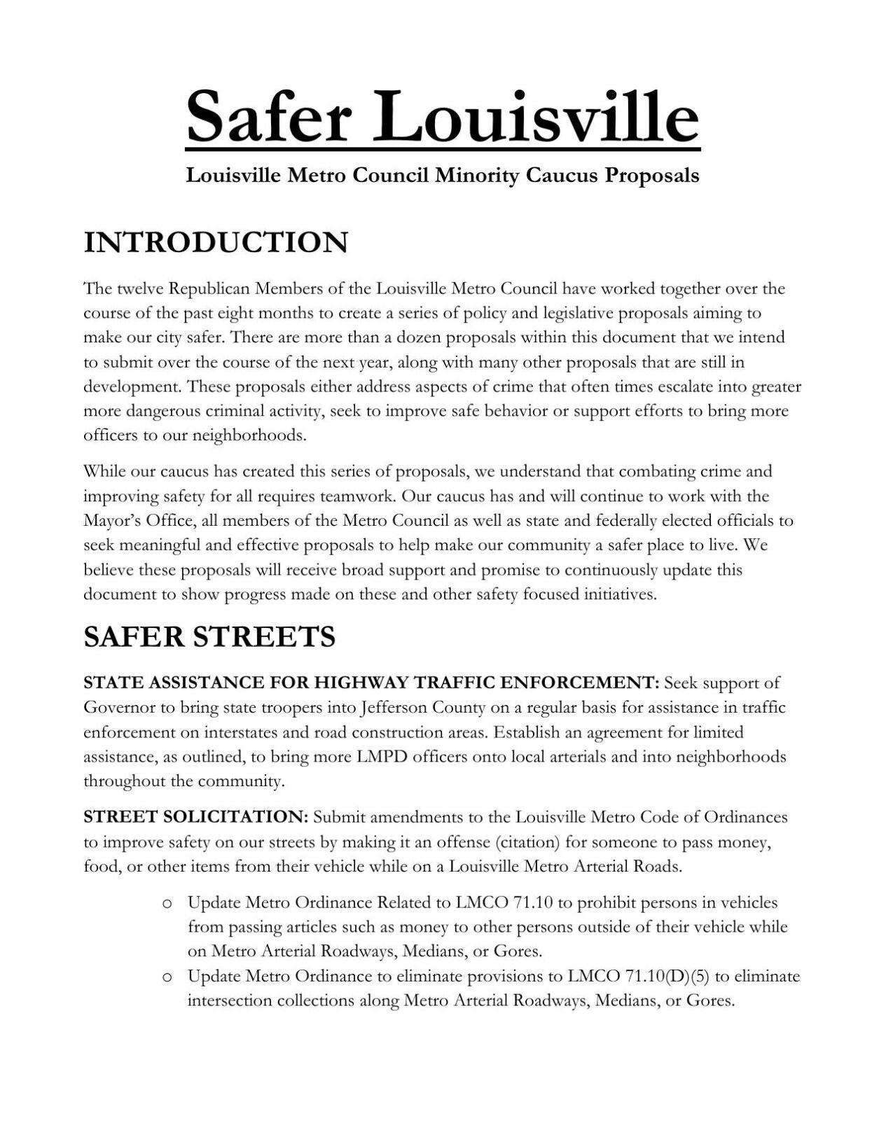 Safer Louisville Plan