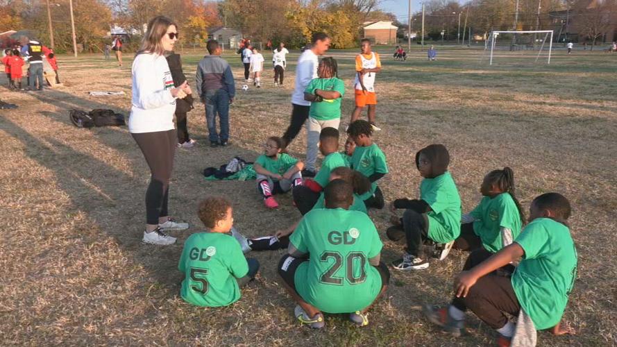 inner city youth soccer game