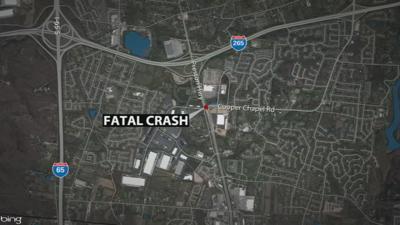 Map of crash scene on Preston Highway