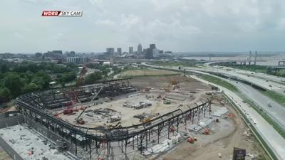 Louisville City FC Stadium Construction Drone