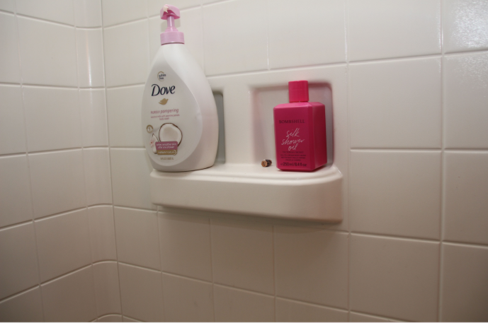 Bullet sitting next to soap in Breonna Taylor's shower