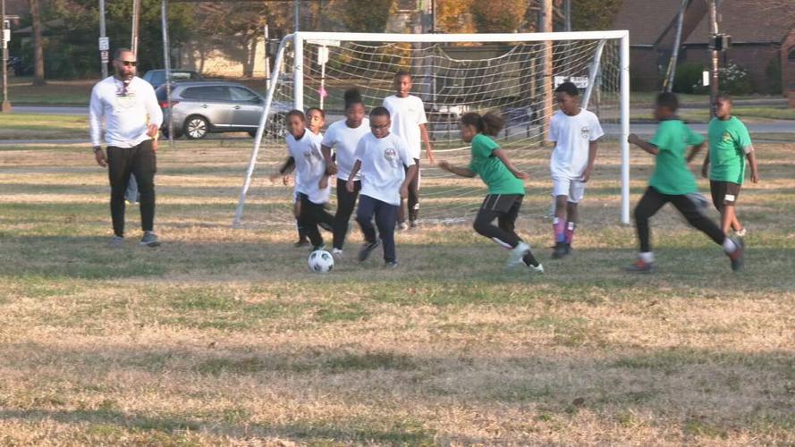 inner city youth soccer game