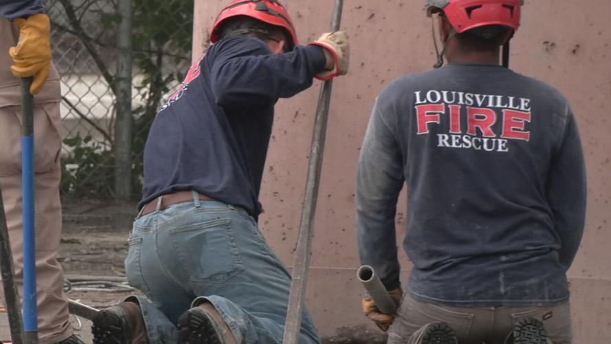 Louisville Fire Department building collapse training 6-26-24