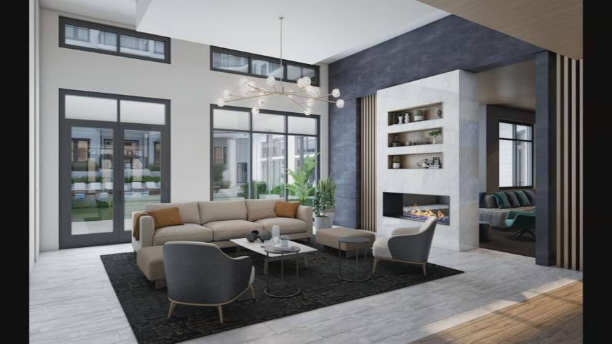 A rendering of the completed Lyric mixed-use development in Louisville's Norton Commons