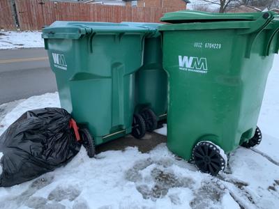 Trash at Hillview home