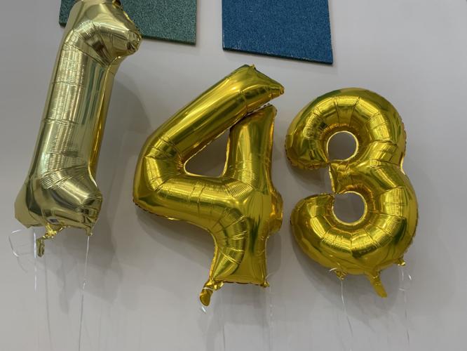 143rd year balloons