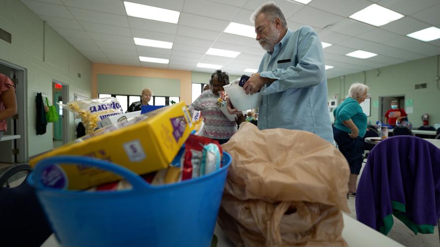 Volunteers Deliver Baskets to Firefighters