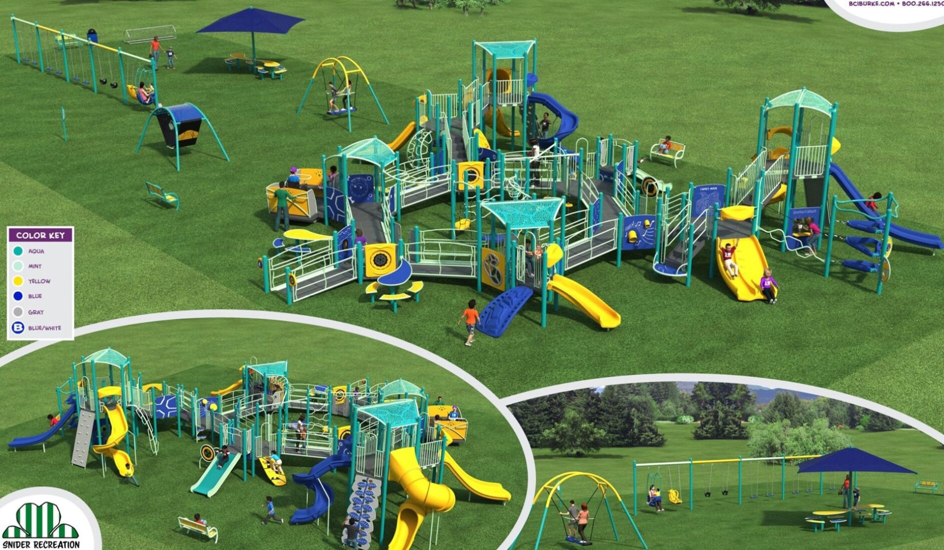 Rendering of new playground at Ashland - 5.6.24