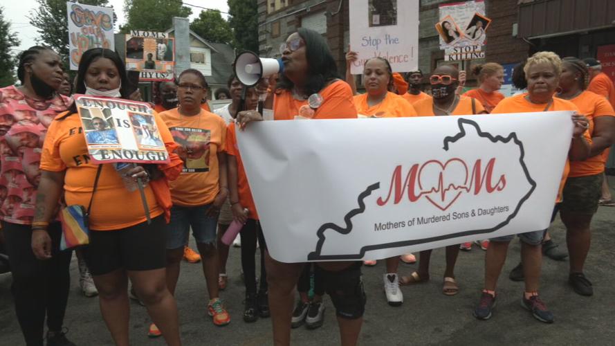 Moms of Murdered Sons and Daughters march against violence