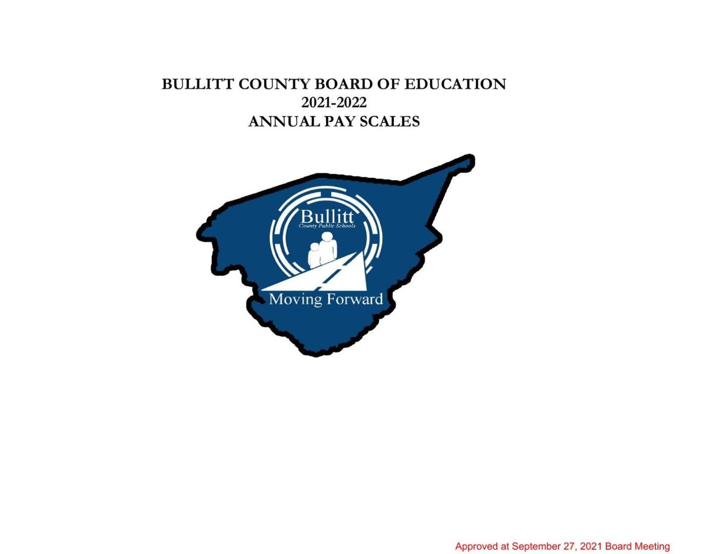 Bullitt County Public Schools Pay Scales