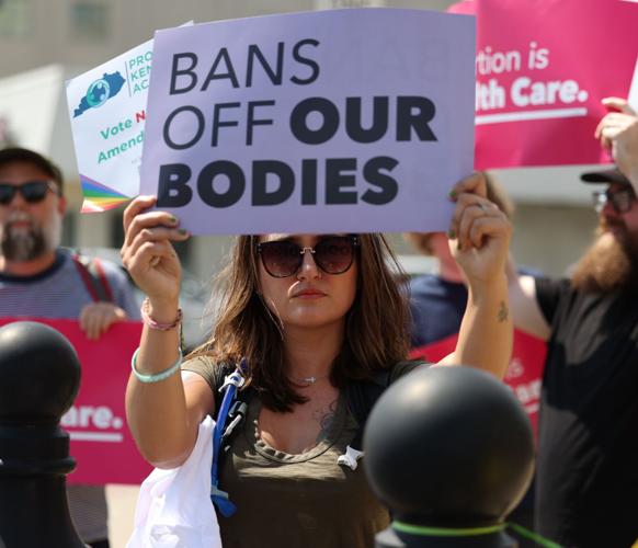 Abortion rally in downtown Louisville