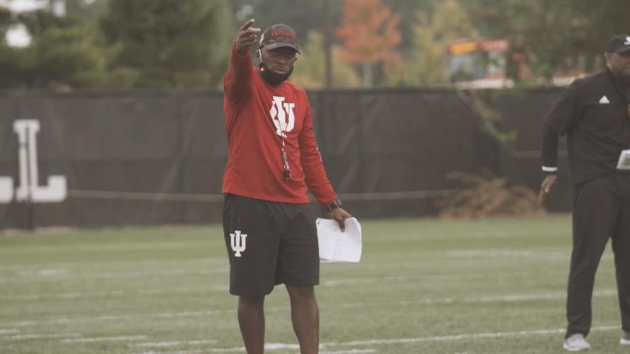 IU corberbacks coach Brandon Shelby