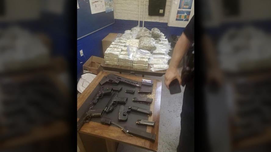 Items seized during a Louisville house check