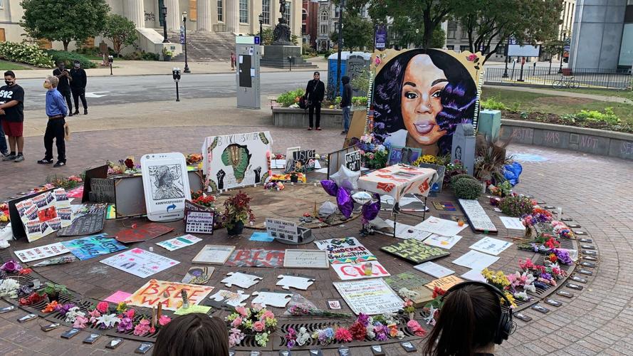 Breonna Taylor memorial at Jefferson Square Park 9/27/20
