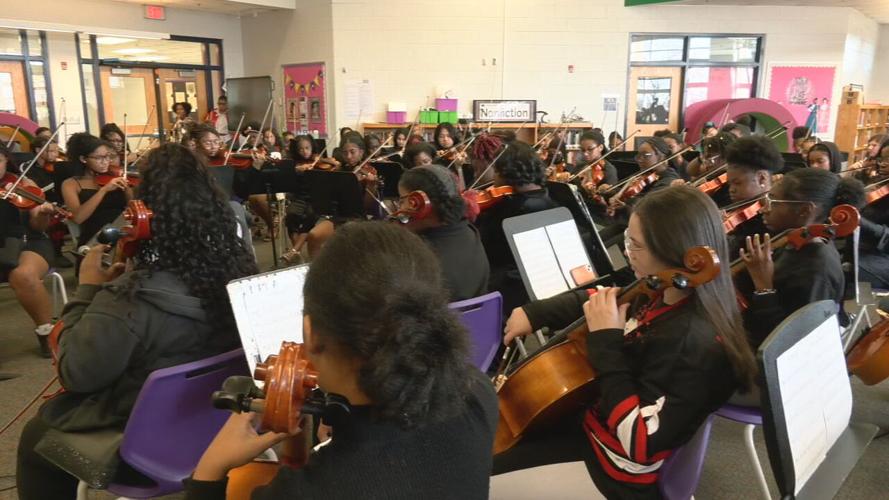 Grace James Academy Orchestra rehearsal 11-15-23