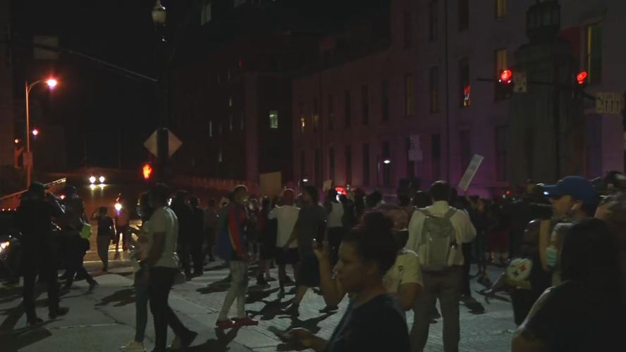 Protesters gather in downtown Louisville demanding justice for Breonna Taylor
