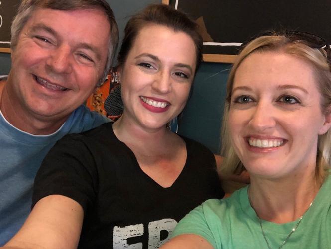 Ray Rice, radio station host in Scottsburg with family